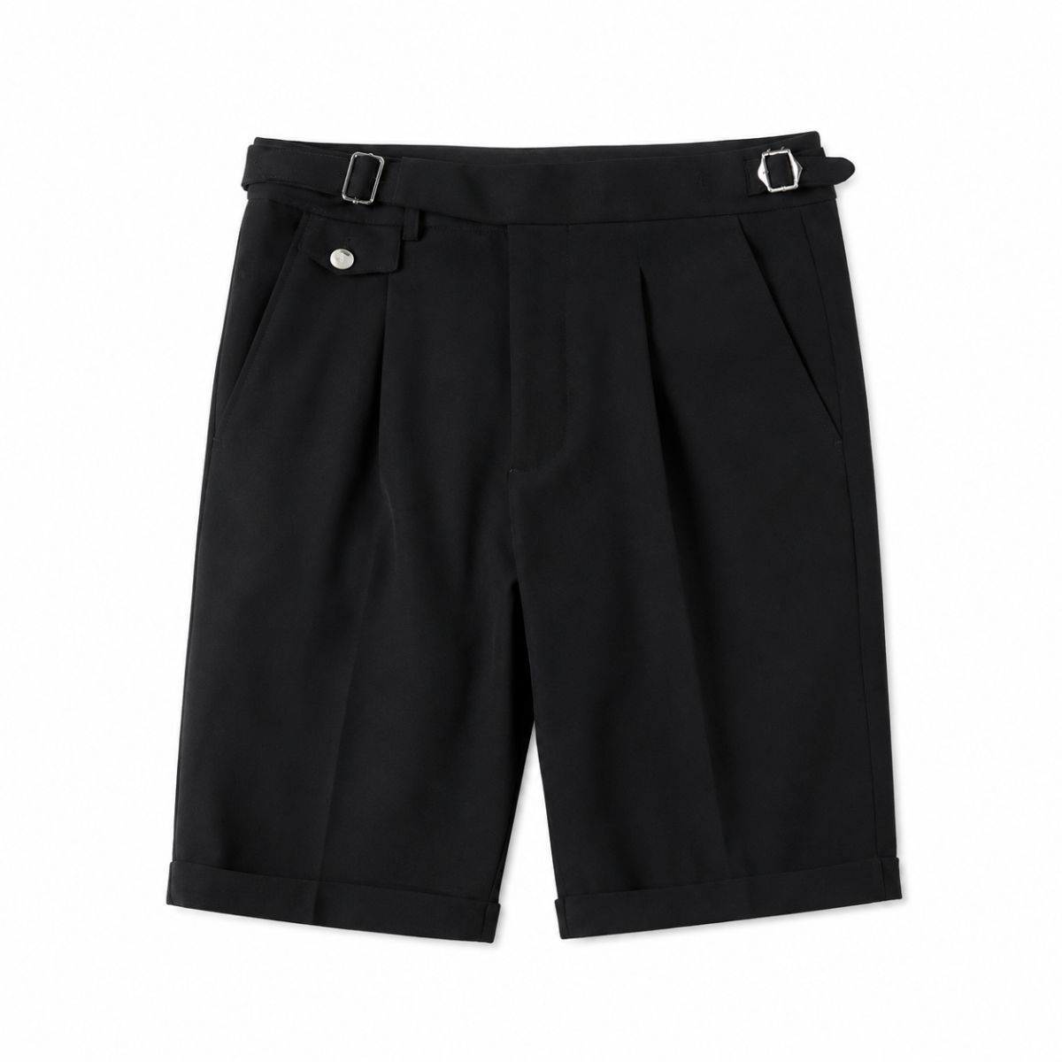 Valdore Elegant Pleated Bermuda Shorts