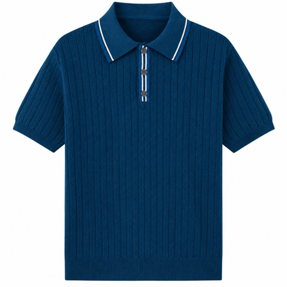Ashford Ribbed Knit Polo
