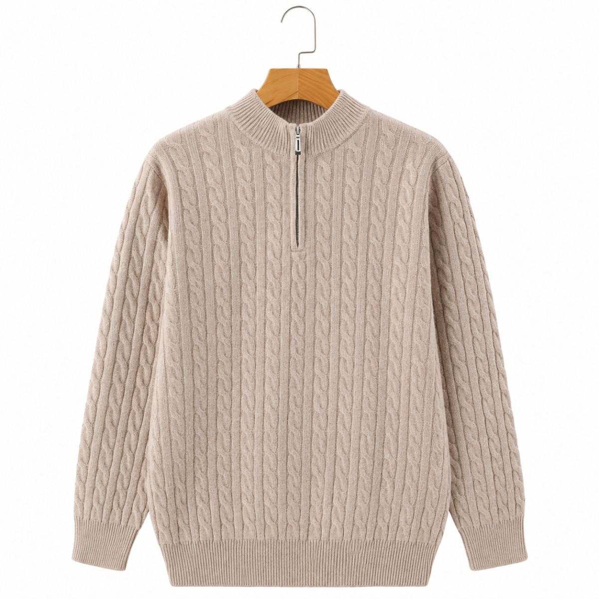 Halton Cashmere Half-Zip Sweater
