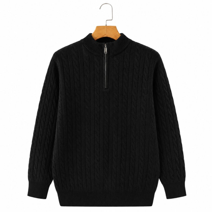Halton Cashmere Half-Zip Sweater