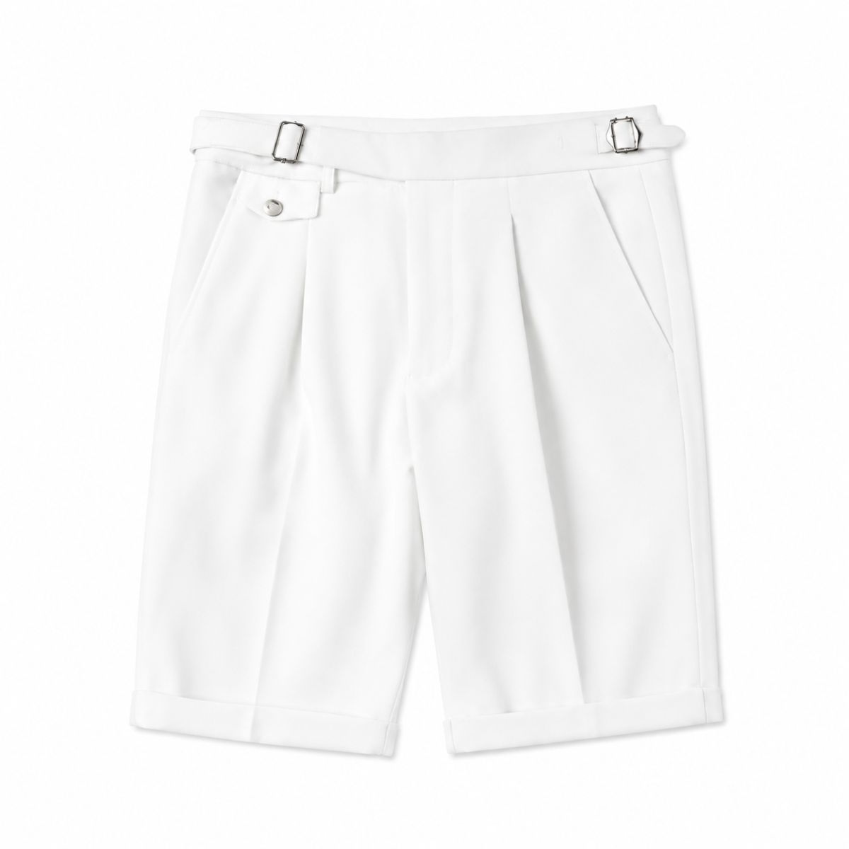 Valdore Elegant Pleated Bermuda Shorts