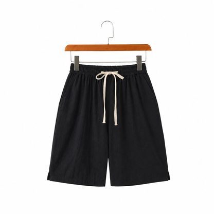 Solvane Linen Drawstring Shorts