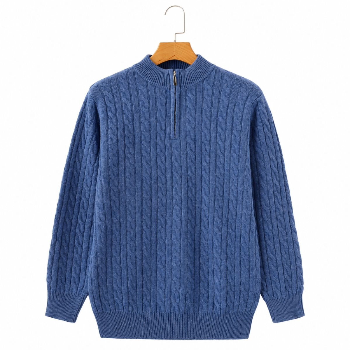 Halton Cashmere Half-Zip Sweater