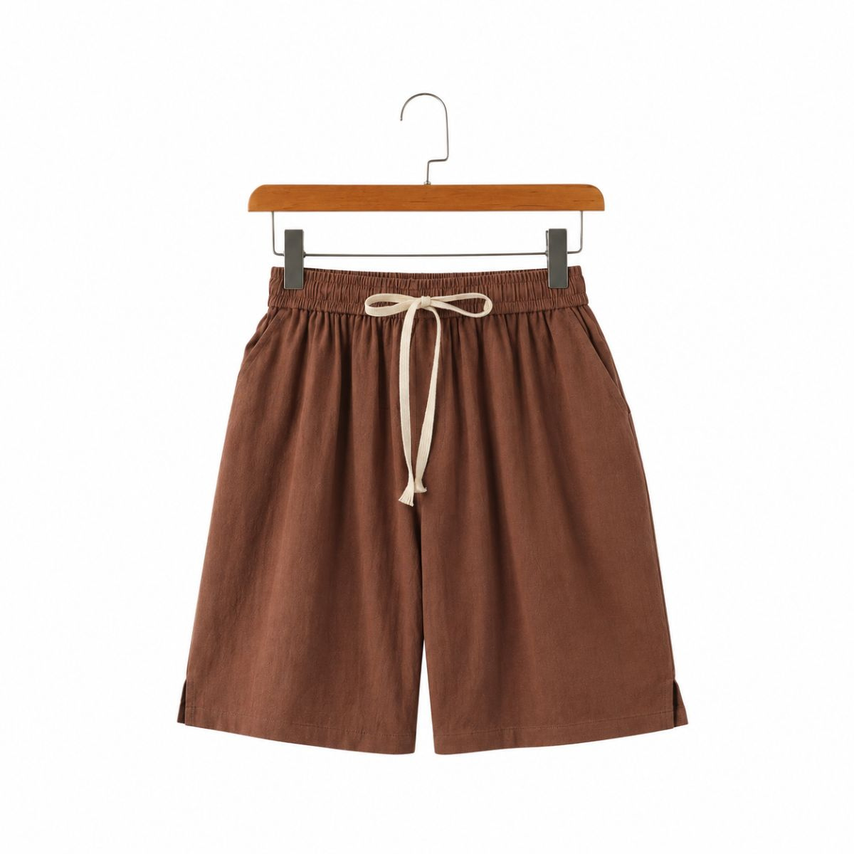 Solvane Linen Drawstring Shorts