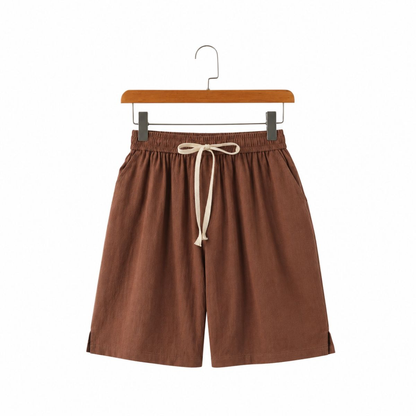 Solvane Linen Drawstring Shorts