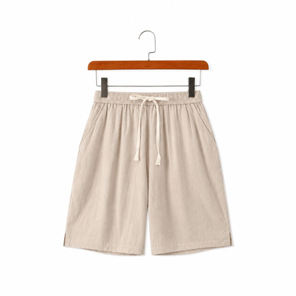 Solvane Linen Drawstring Shorts